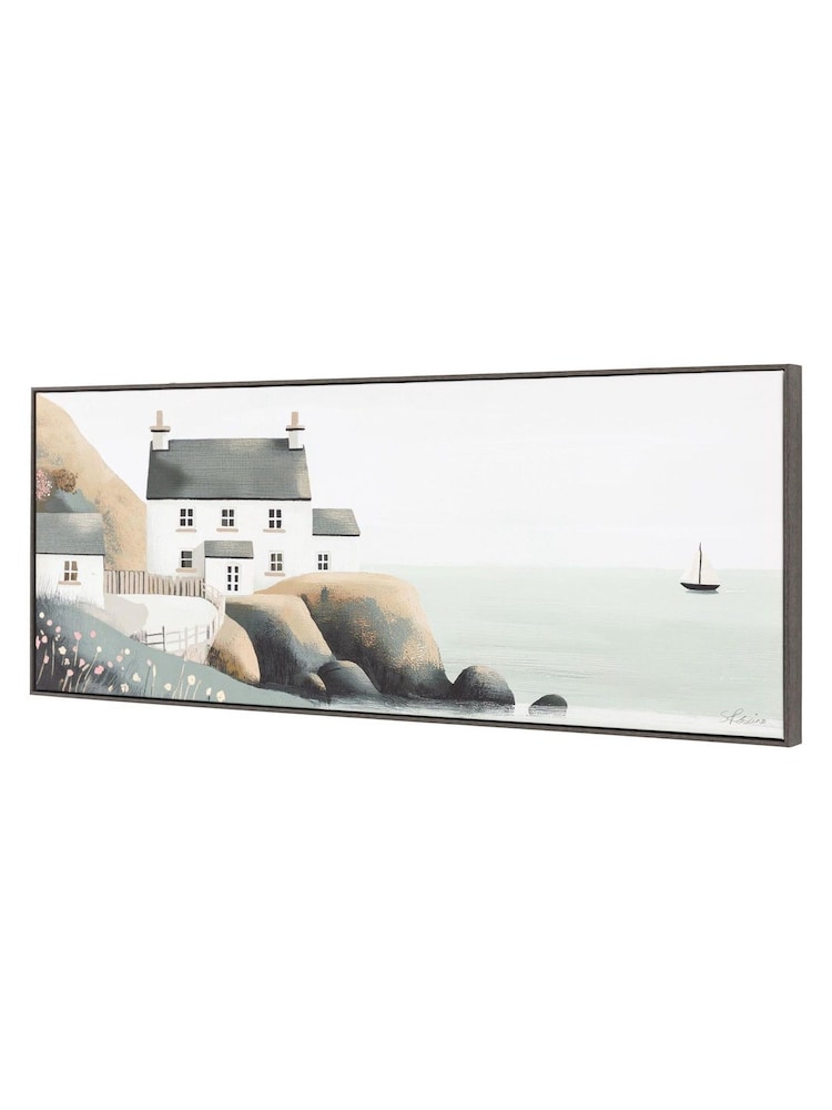 Gallery Home Multicoloured Beside The Ocean Framed Canvas - Image 2 of 2