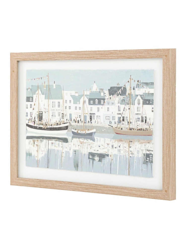 Gallery Home Multicoloured Quayside Chronicles Framed Art - Image 2 of 2 Gallery Home Multicoloured Quayside Chronicles Framed Art - Image 2 of 2