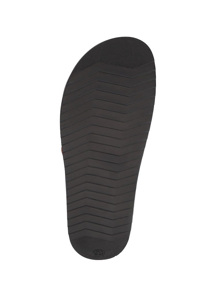 Pavers Light Brown Strappy Leather Slides - Image 5 of 5