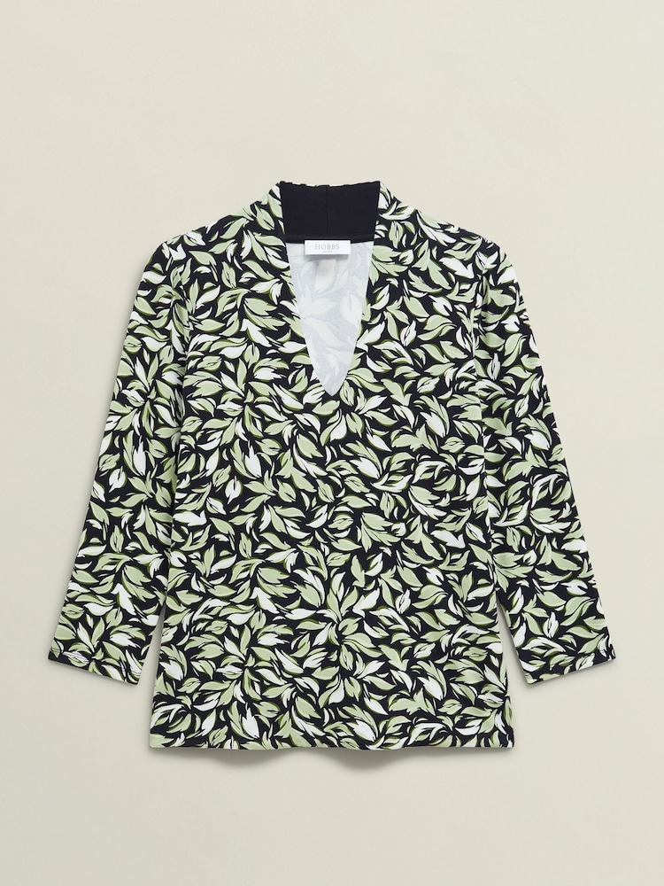 Verde - Blusa estampada Hobbs Aimee - Imagem 4 de 4
