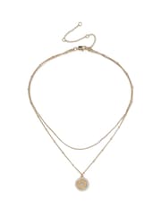 Aela Diamond Simulant Birthstone Multirow Necklace - Image 2 of 3