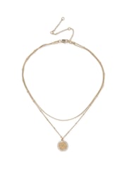 Aela Diamond Simulant Birthstone Multirow Necklace - Image 1 of 2