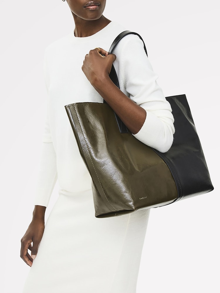 zelena - Radley Large Broadway Market Open Top Brown Tote - Slika 2 iz 3