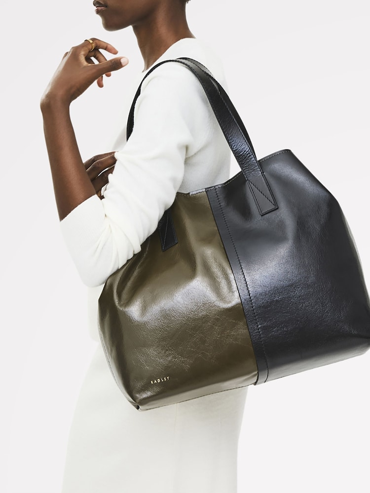 zelena - Radley Large Broadway Market Open Top Brown Tote - Slika 3 iz 3