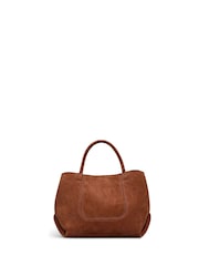 Radley Small The Compton Suede Zip Top Grab Brown Bag - Image 2 of 6