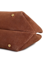 Radley Small The Compton Suede Zip Top Grab Brown Bag - Image 5 of 6