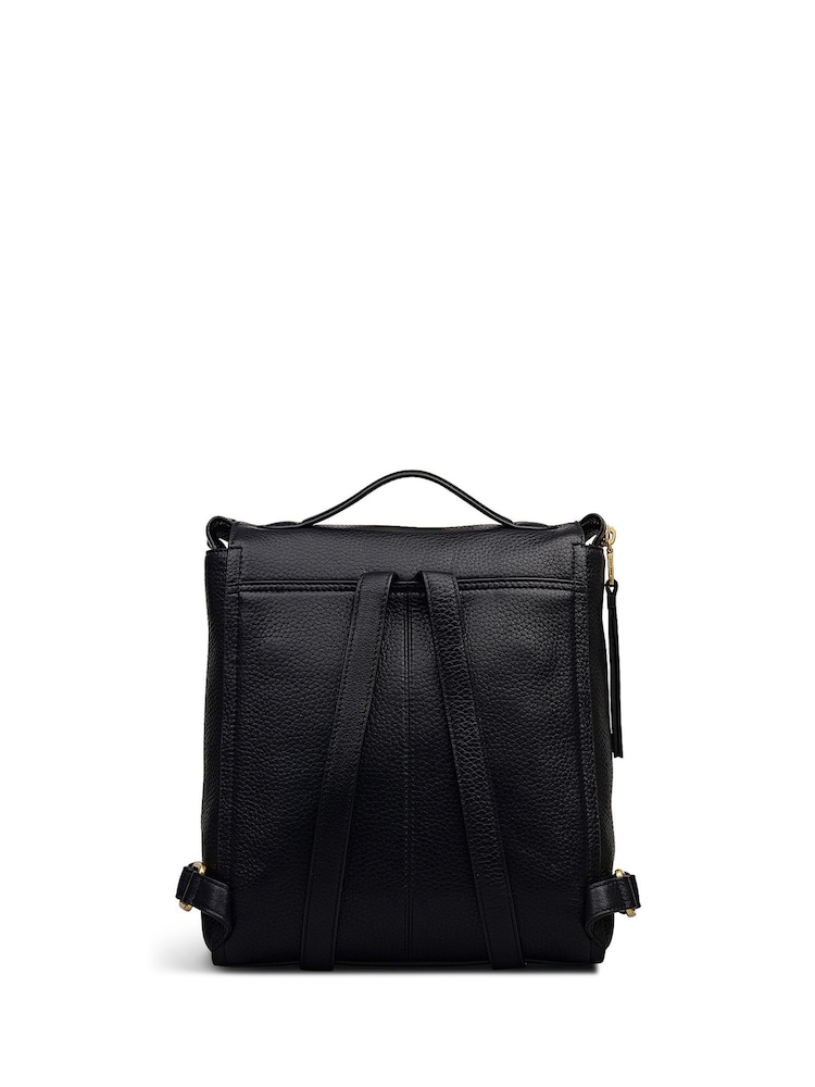 Radley Small Oak Street Zip-Top Black Backpack - Image 2 of 5 Radley Small Oak Street Zip-Top Black Backpack - Image 2 of 5