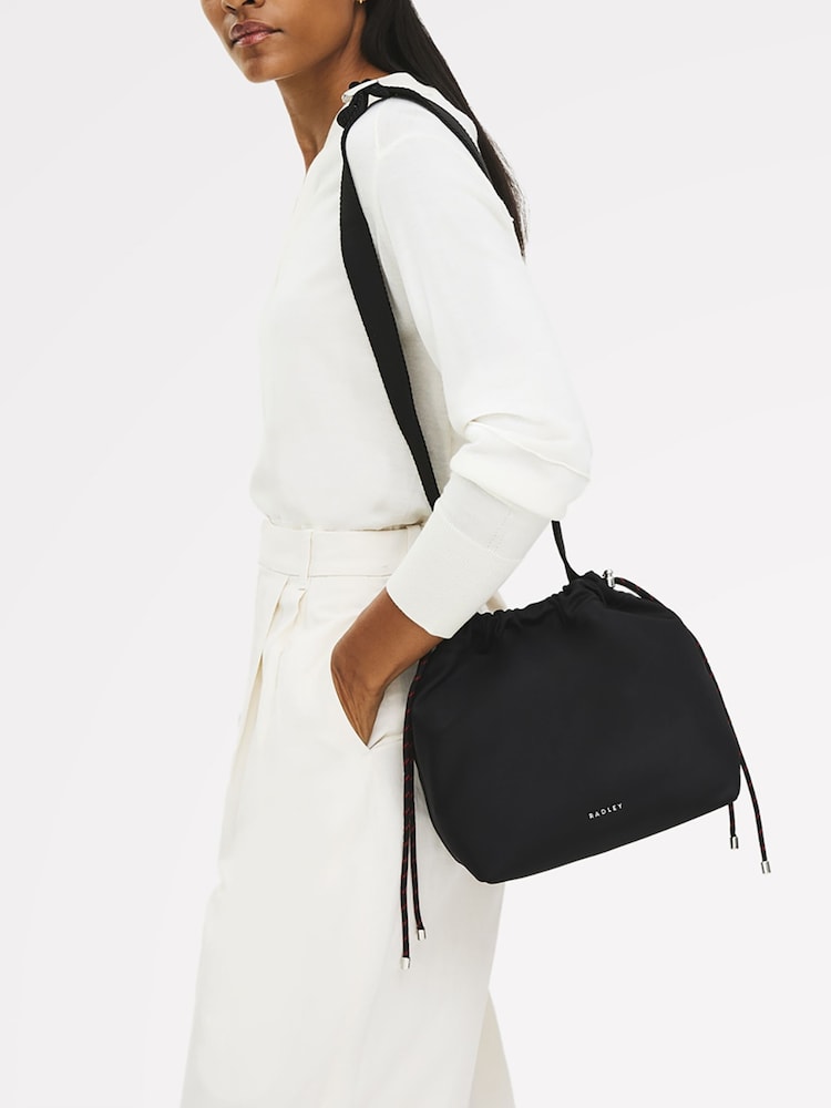 Radley Small Eden Row Open Top Cross-Body Black Bag - Image 1 of 5