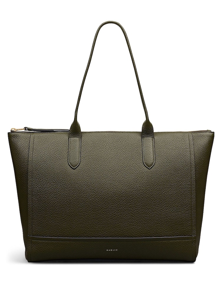 Radley Medium Oak Street Zip-Top Brown Tote - Image 1 of 1 Radley Medium Oak Street Zip-Top Brown Tote - Image 1 of 1