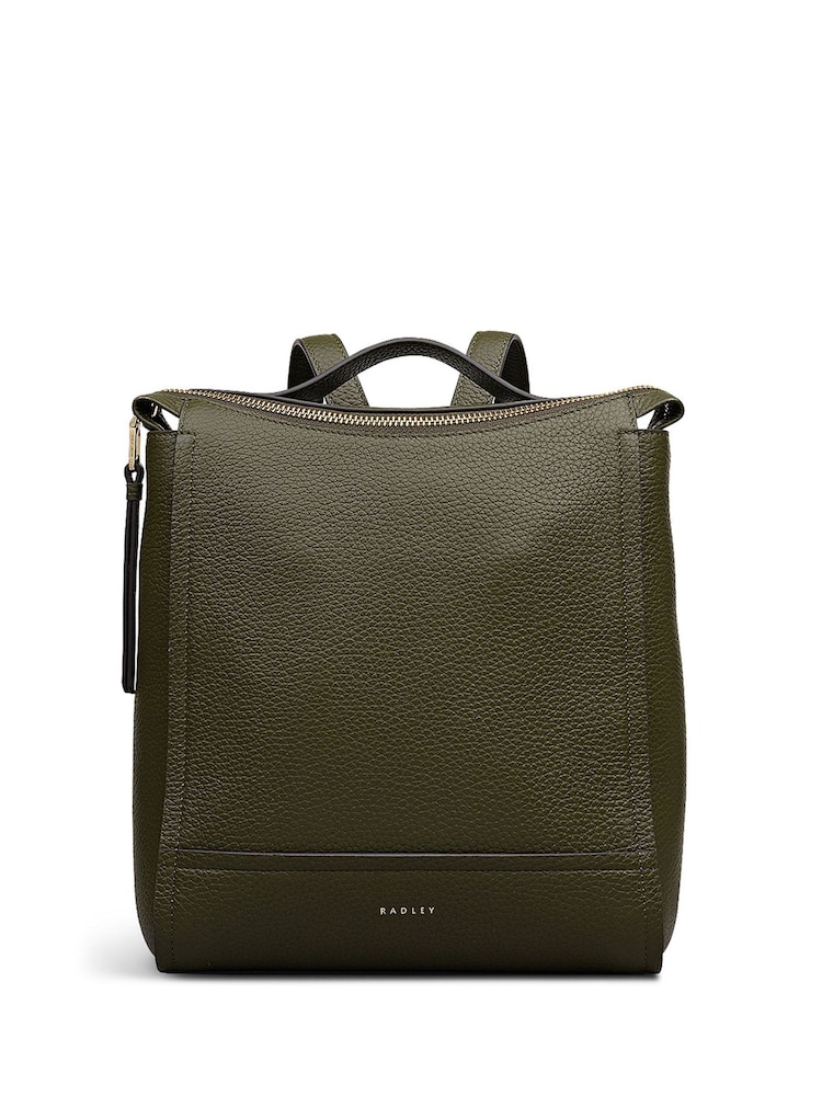 Radley Small Oak Street Zip Top Brown Backpack - Image 1 of 5