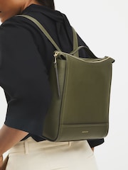 Radley Small Oak Street Zip Top Brown Backpack - Image 5 of 5
