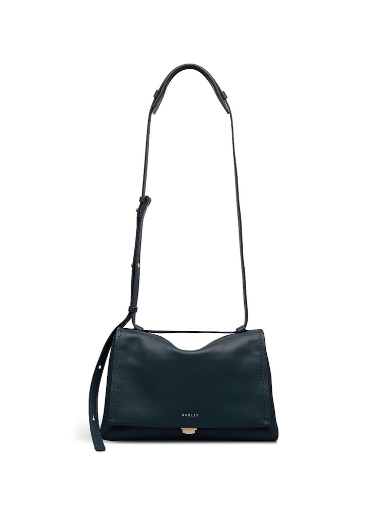 Radley Medium Green The Mercer Flapover Shoulder Bag - Imagen 1 de 6