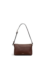 Radley Mini Pockets Texture Zip Top Shoulder Brown Bag - Image 1 of 5