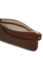 Radley Mini Pockets Texture Zip Top Shoulder Brown Bag - Image 3 of 5
