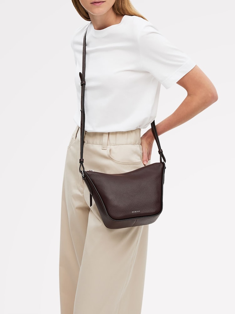 Radley Small Oak Street Zip-Top Cross-Body Brown Bag - Image 5 of 5 Radley Small Oak Street Zip-Top Cross-Body Brown Bag - Image 5 of 5
