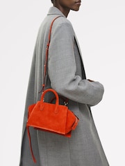 Radley Small Red The Romilly Suede Ziptop Grab Bag - Image 2 of 8