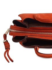 Radley Small Red The Romilly Suede Ziptop Grab Bag - Image 6 of 8