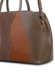 Radley Medium Grey Liverpool Street Patchwork Ziptop Grab Bag - Slika 6 iz 6