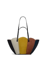 Radley Small The Lily Patchwork Open Top Grab Brown Bag - Image 1 of 7