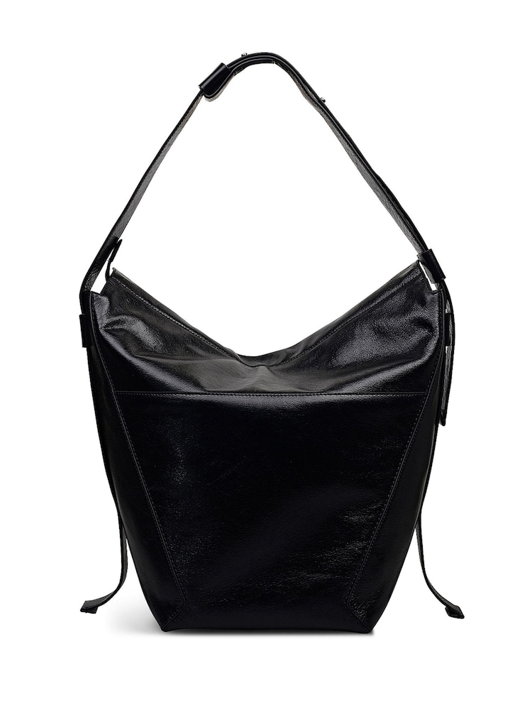 Radley Large De Beauvoir High Shine Ziptop Shoulder Brown Bag - Image 2 of 6 Radley Large De Beauvoir High Shine Ziptop Shoulder Brown Bag - Image 2 of 6