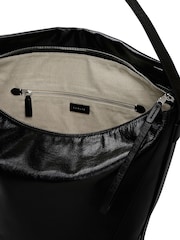 Radley Large De Beauvoir High Shine Ziptop Shoulder Brown Bag - Image 3 of 6