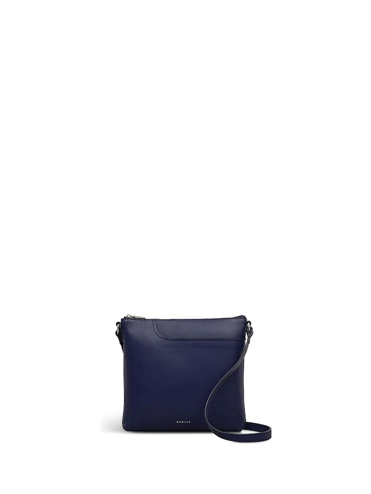 Radley Small Blue Pockets Zip Top Cross-Body Bag - Imagen 1 de 4
