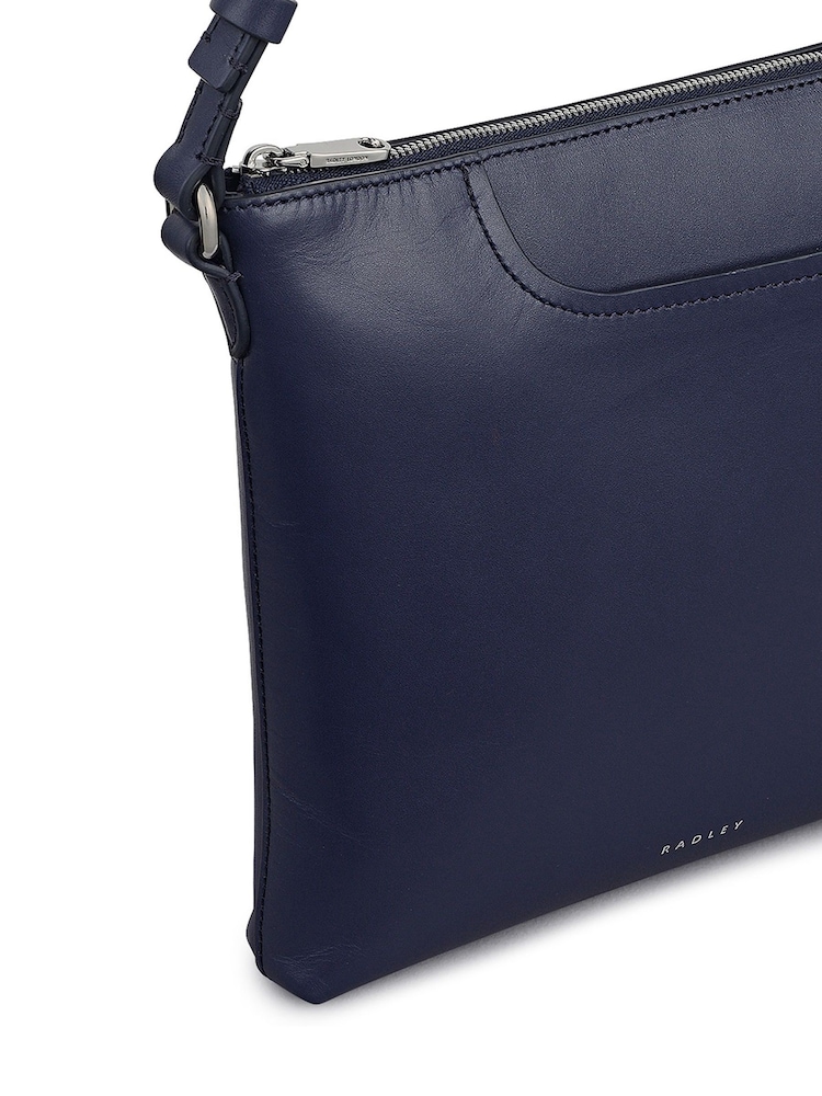 Radley Small Blue Pockets Zip Top Cross-Body Bag - Imagen 4 de 4