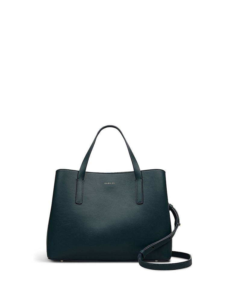 Radley Medium Green Dukes Place Zip Top Grab Bag - Imagen 1 de 6