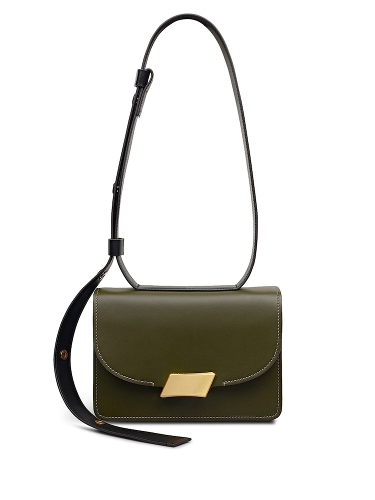 Radley Small Green The Belsize Flap Over Shoulder Bag - Image 1 of 7
