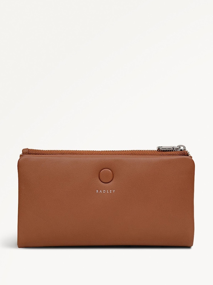 Radley Large Mallow Street Bifold Matinee Brown Purse - Imagen 1 de 4