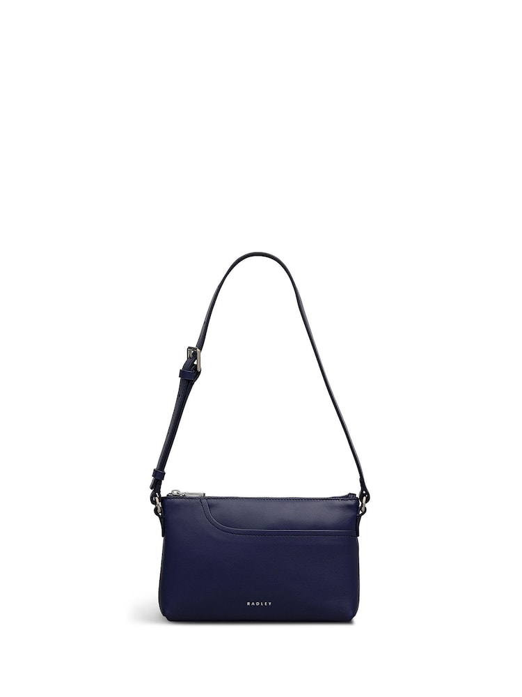 Radley Blue Pockets Zip Top Shoulder Bag - Imagen 1 de 4