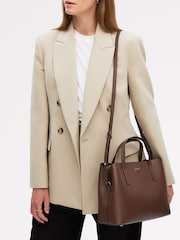 Radley Medium Dukes Place Texure Zip Top Grab Brown Bag - Image 5 of 6