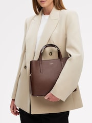 Radley Medium Dukes Place Texure Zip Top Grab Brown Bag - Image 6 of 6