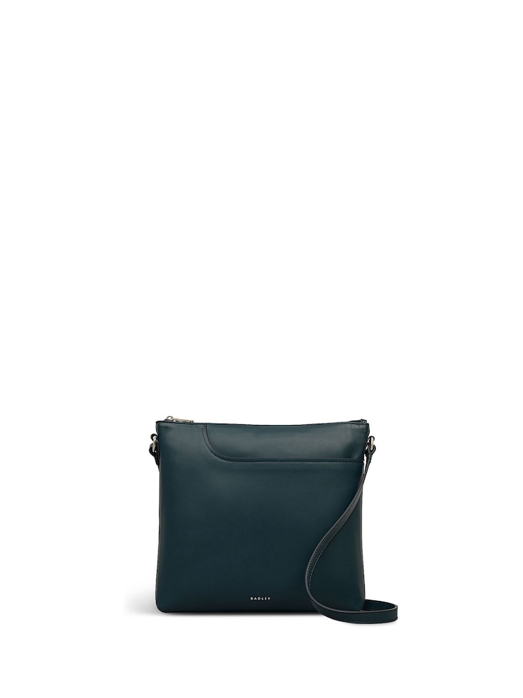 Radley Large Green Pockets Zip Top Cross-Body Bag - Imagen 1 de 5