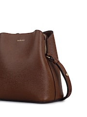 Radley Small Dukes Place Texure Compartment Cross-Body Brown Bag - Image 4 of 5