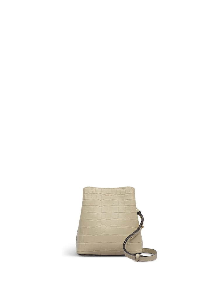 Radley Small Dukes Place Faux Croc Compartment Cross-Body White Bag - Image 1 of 5 Radley Small Dukes Place Faux Croc Compartment Cross-Body White Bag - Image 1 of 5