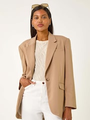 Roman Natural Single Breated Smart Blazer - Image 4 of 5