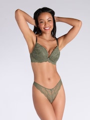 Boux Avenue Green Mollie 24 Lace Thongs - Image 1 of 4