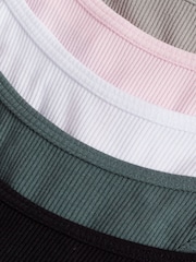 Amiee Rib High Leg Thong 5 Pack - Image 2 of 4