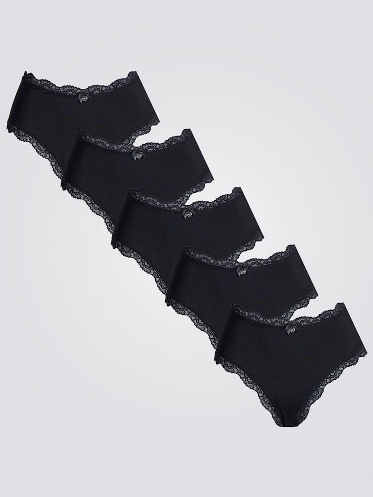 Boux Avenue Tatiana Lace Trim Thong 5 Pack - Image 1 of 3 Boux Avenue Tatiana Lace Trim Thong 5 Pack - Image 1 of 3