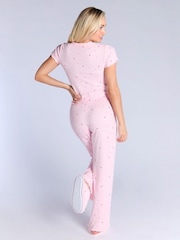 Boux Avenue Pink Heart T-Shirt and Pyjamas Set - Image 2 of 8