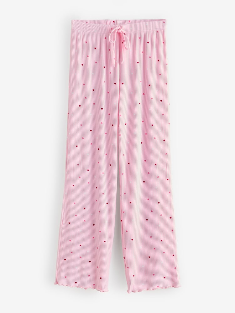 Boux Avenue Pink Heart T-Shirt and Pyjamas Set - Image 8 of 8