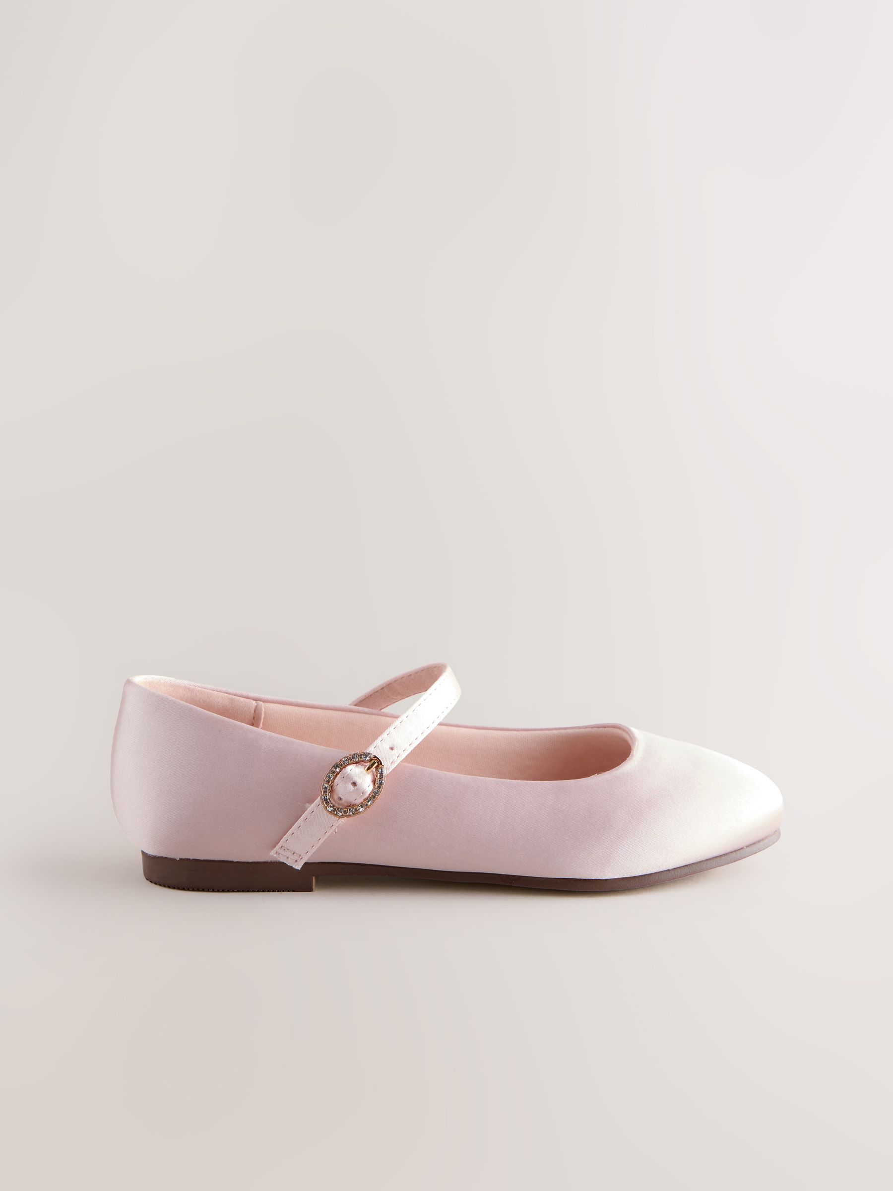 Buy Pink Satin Resistant Wide Fit (G) Mary Jane Occasion Shoes