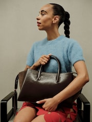 Radley Large The Romilly Ziptop Grab Brown Bag - Image 1 of 8
