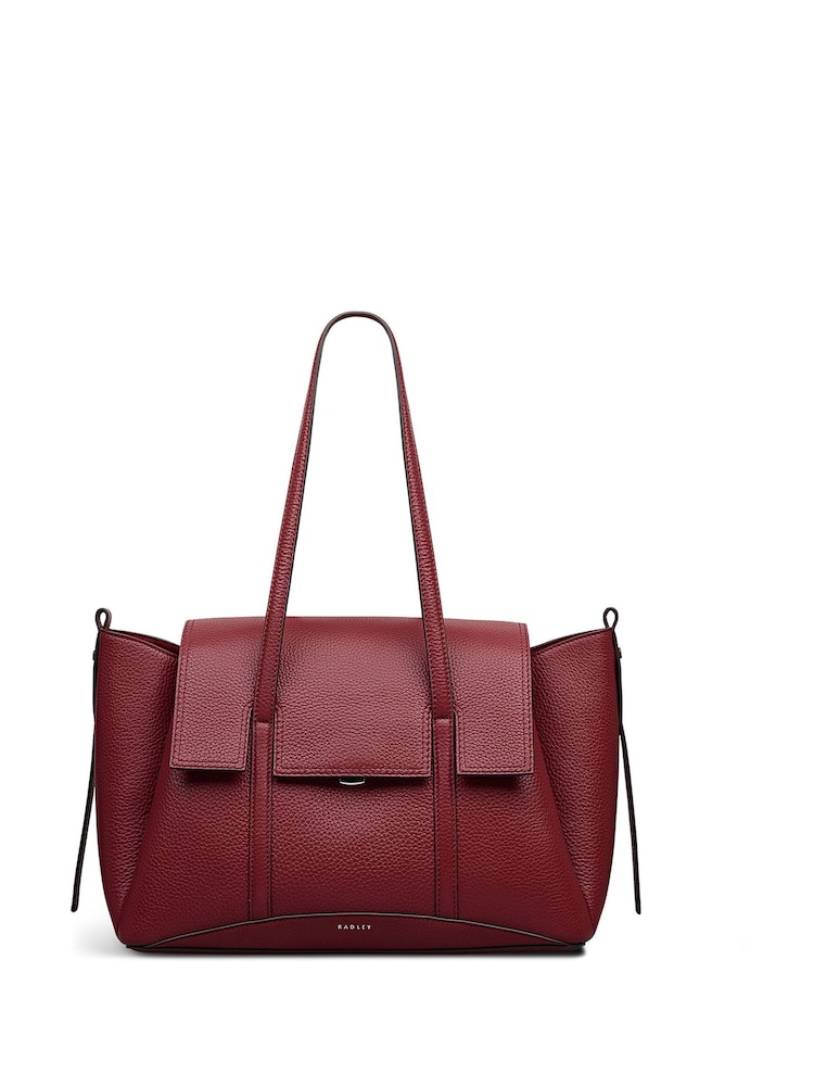 Radley Medium Red The Chancery Flapover Shoulder Bag - Image 1 of 6 Radley Medium Red The Chancery Flapover Shoulder Bag - Image 1 of 6