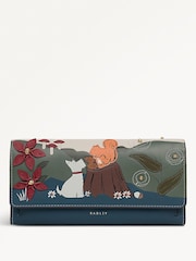 Radley Large Autumn Leaves Flapover Matinee White Bag - Image 1 of 4