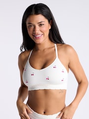 Boux Avenue Cherry Embroidered Rib Seamfree Bralette - Image 4 of 5
