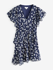 Jigsaw Blue Swirl Posy Mini Dress - Image 1 of 1