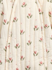 Mamas & Papas Cream Tulip Print Pramsuit - Image 2 of 2