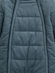 Mamas & Papas Blue Quilted Cord Pramsuit - Image 2 of 2